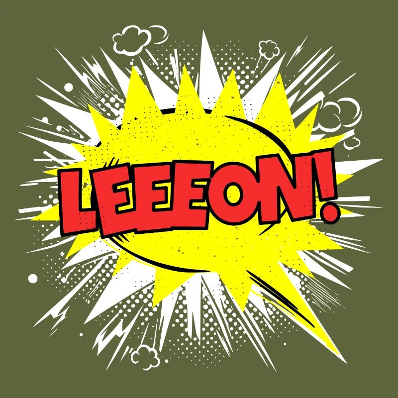 Leon Name Funny Speech Bubble Leeeon!