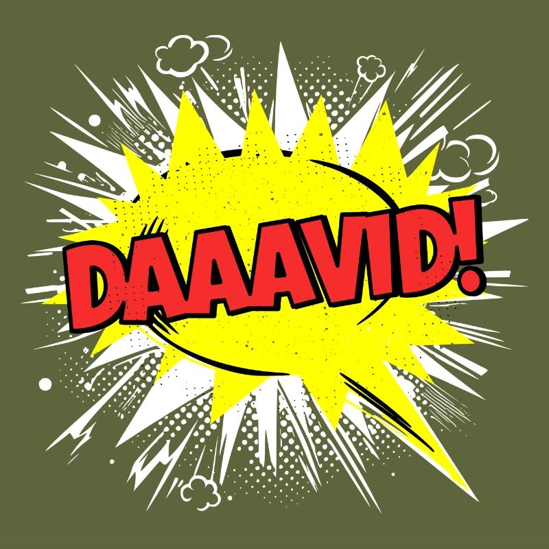 David Name Funny Speech Bubble Daaavid!