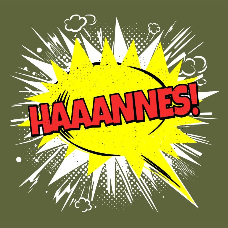 Hanne's name Funny speech bubble Haaannes!