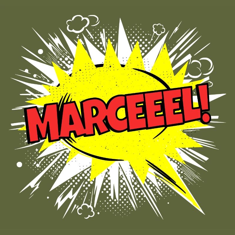 Marcel Name Funny Speech Bubble Marceeel!