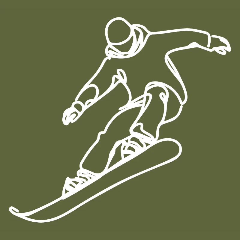 Dessin de snowboarder
