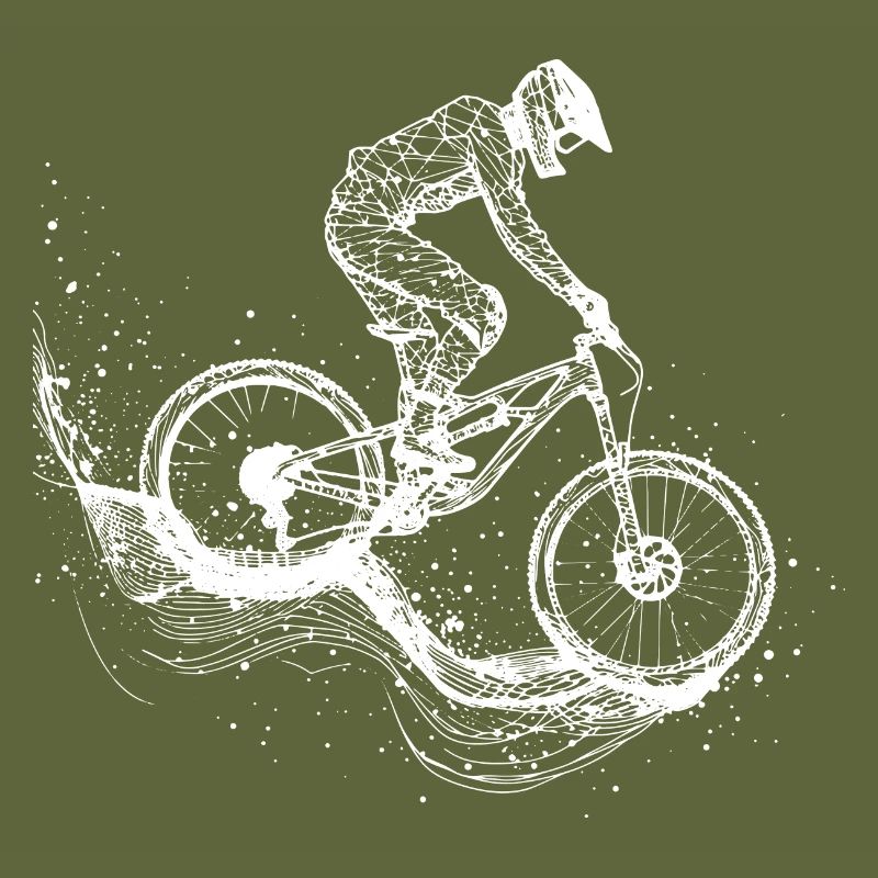 Mountain Biking Drawing