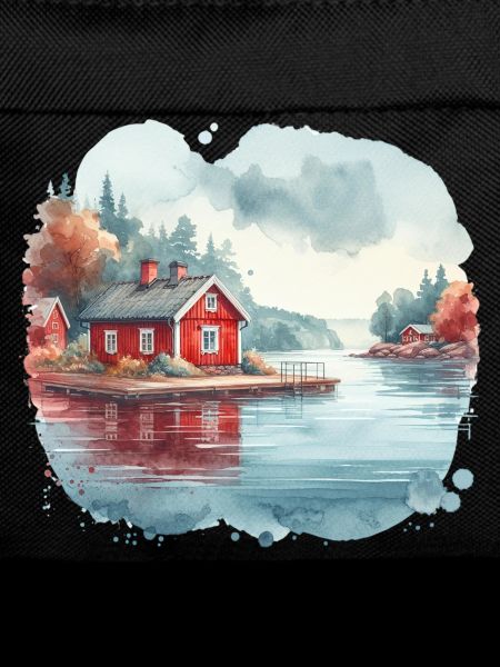 Swedish house Sweden lake holiday gift