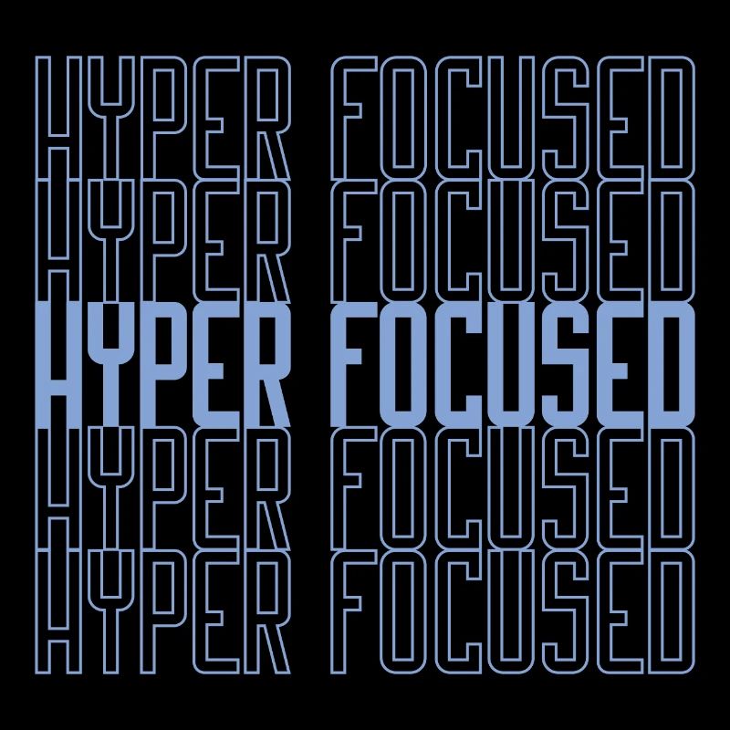 Hyperfocused in blau