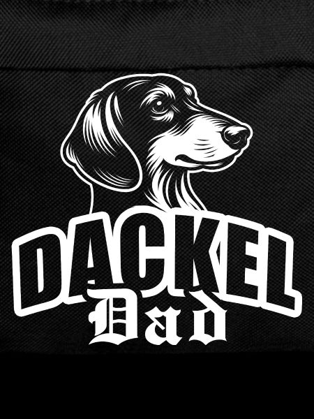 "Dachshund Dad" with dog head