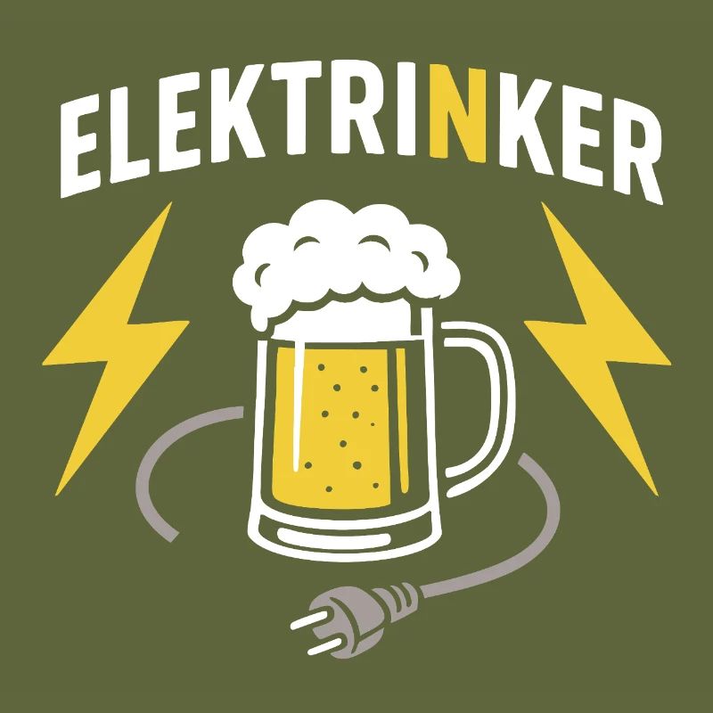 Elektrinker : Jeu de mots électrique, conception de bière et de câbles