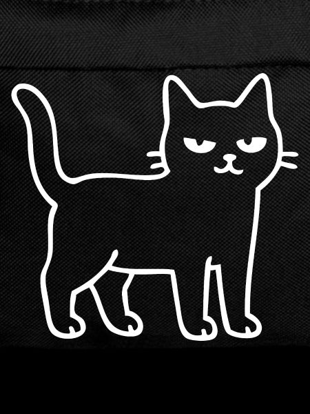 Minimalist cat outline