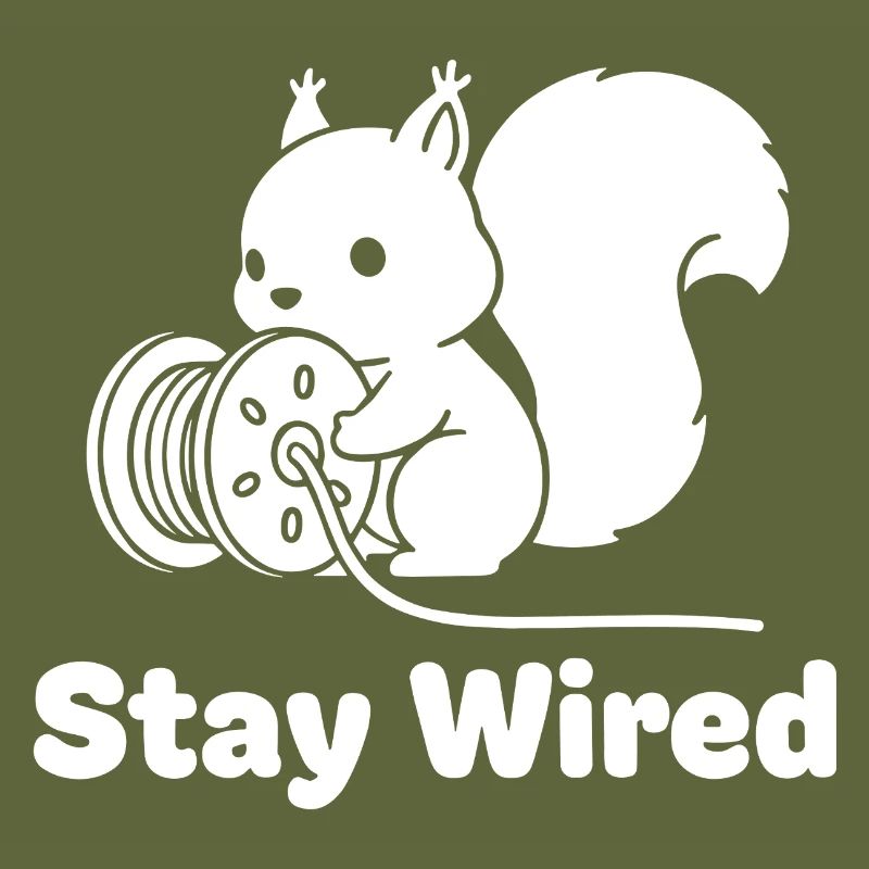 Stay Wired Eichhörnchen