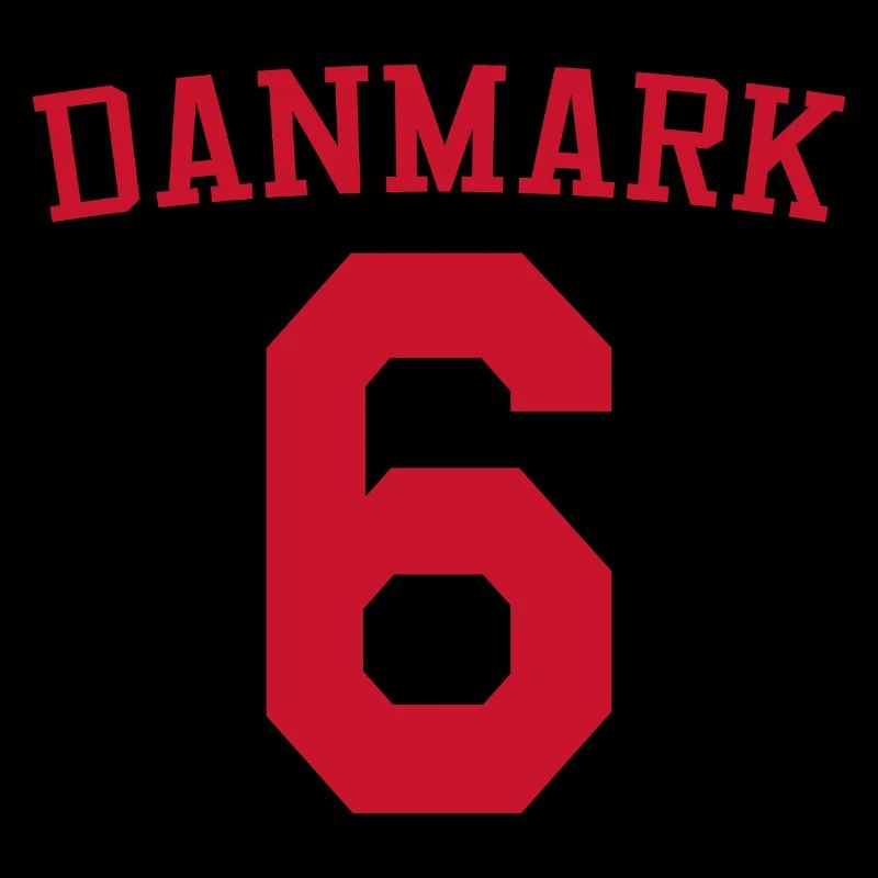 Denmark 6 – Red Text Design