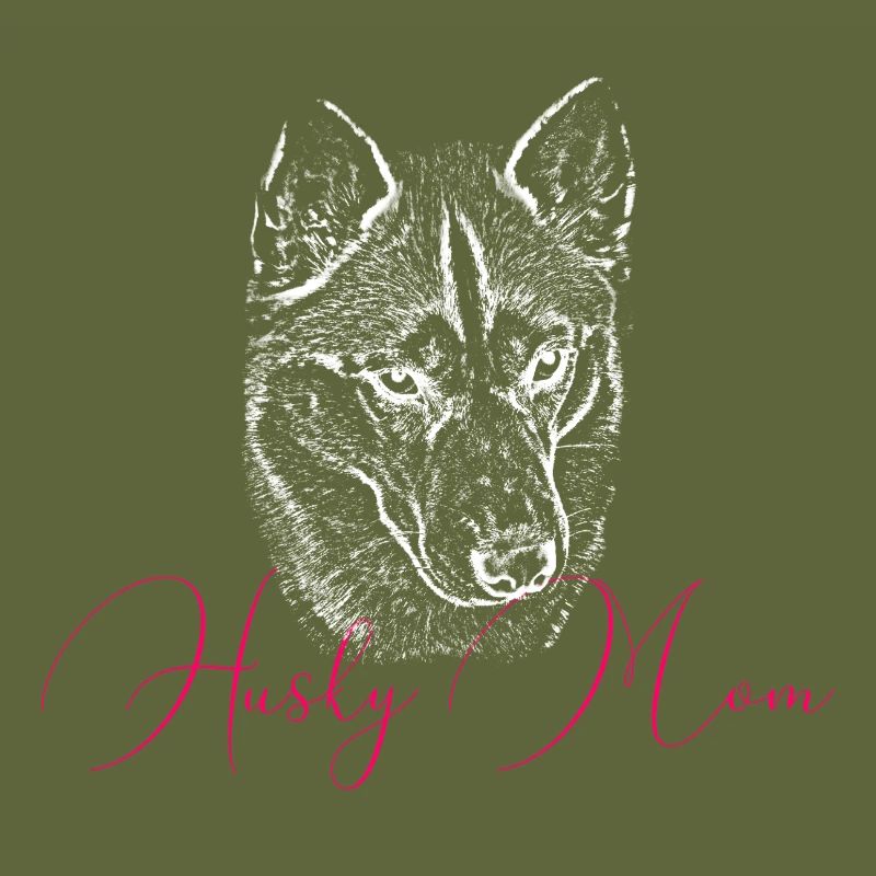 Husky Mom Art Print