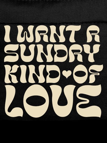 Sunny Psychedelic Love Typo