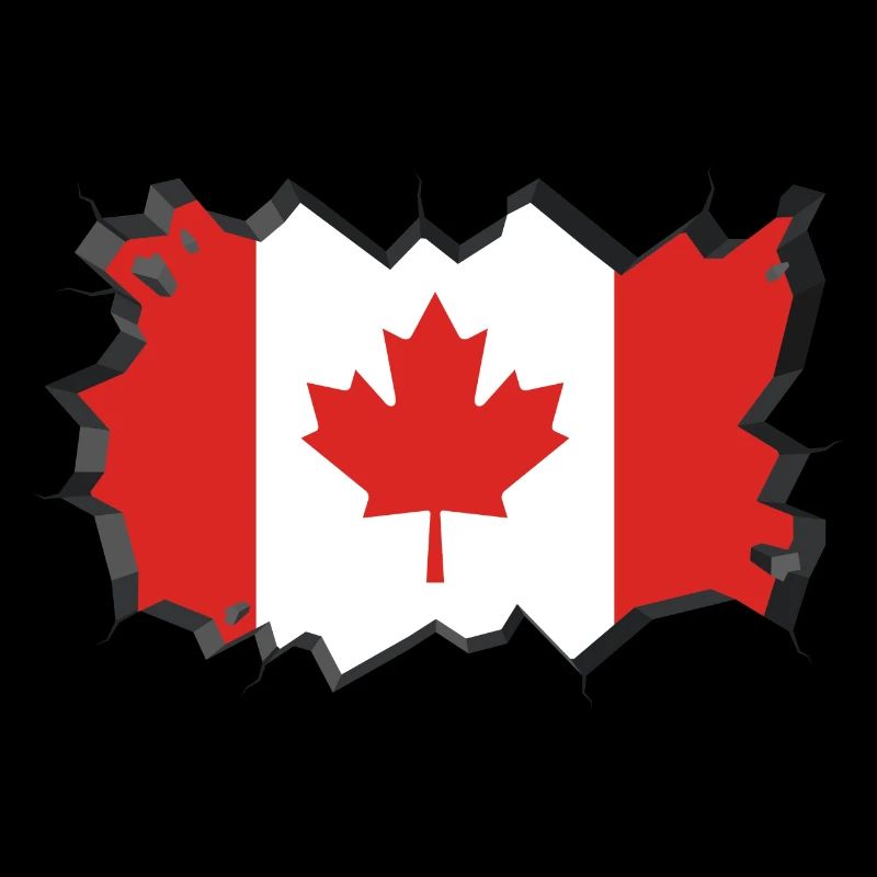 Drapeau du Canada Feuille d'érable Feuille d'érable Canada