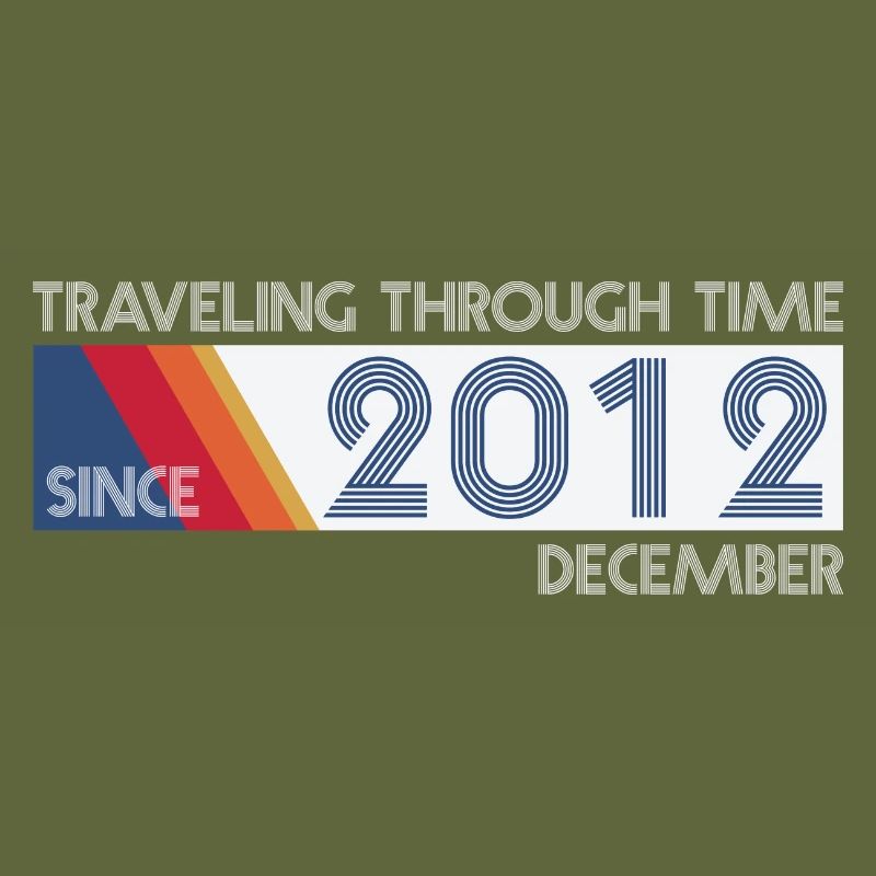 Funny Zeitreise Geburtstags Design December 2012