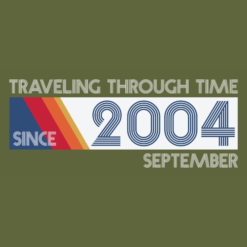 Funny Zeitreise Geburtstags Design September 2004