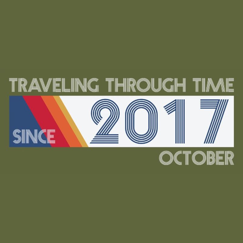 Funny Zeitreise Geburtstags Design October 2017