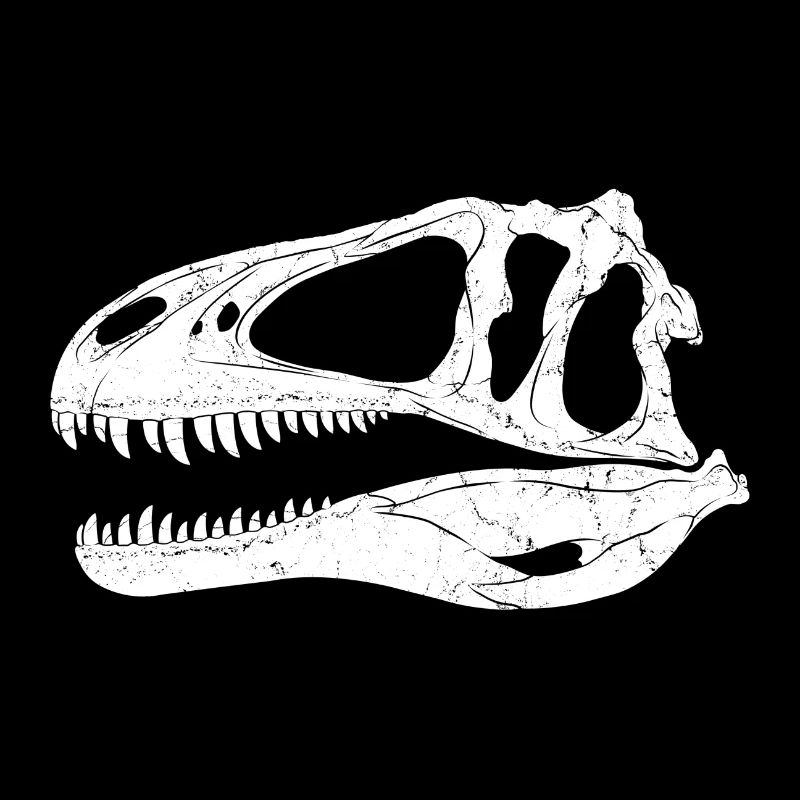 Acrocanthosaurus fossil skull