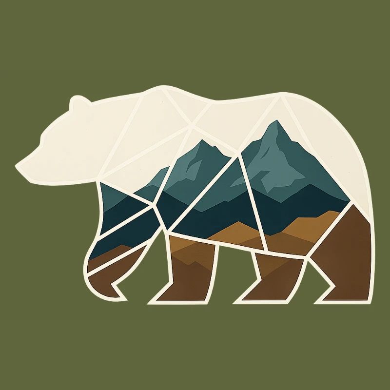 Bear Design Geometric