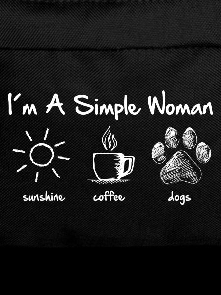 simple woman dog white