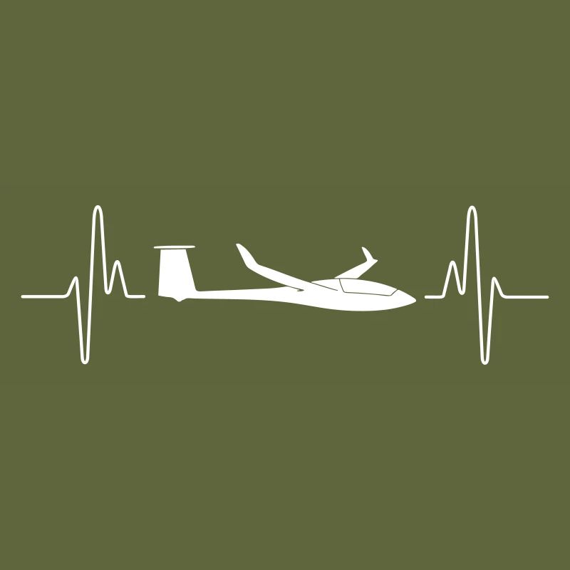 Heartbeat vector glider pilot glider pilot
