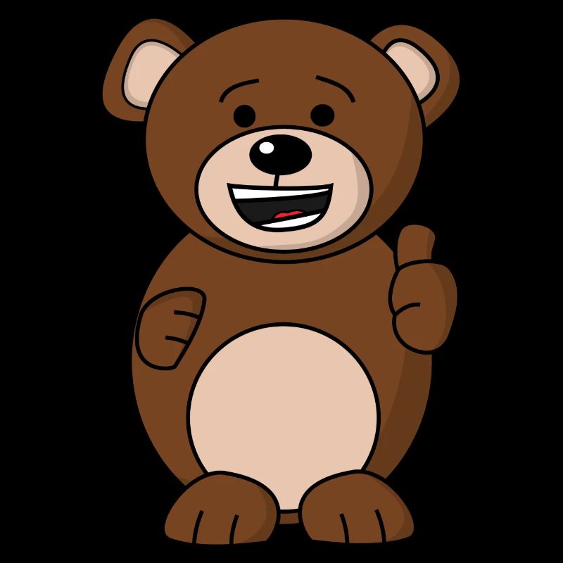 Bruno Bear Happy - Orange