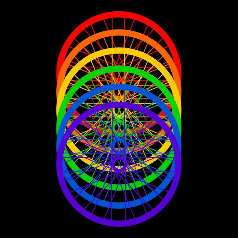 Fahrrad Regenbogen