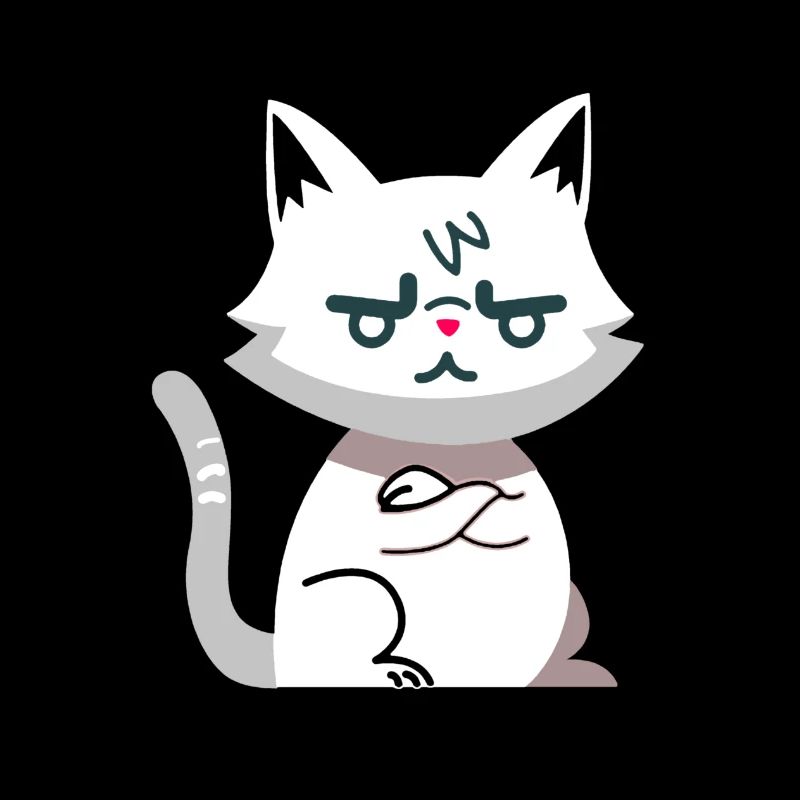 Chat en colère