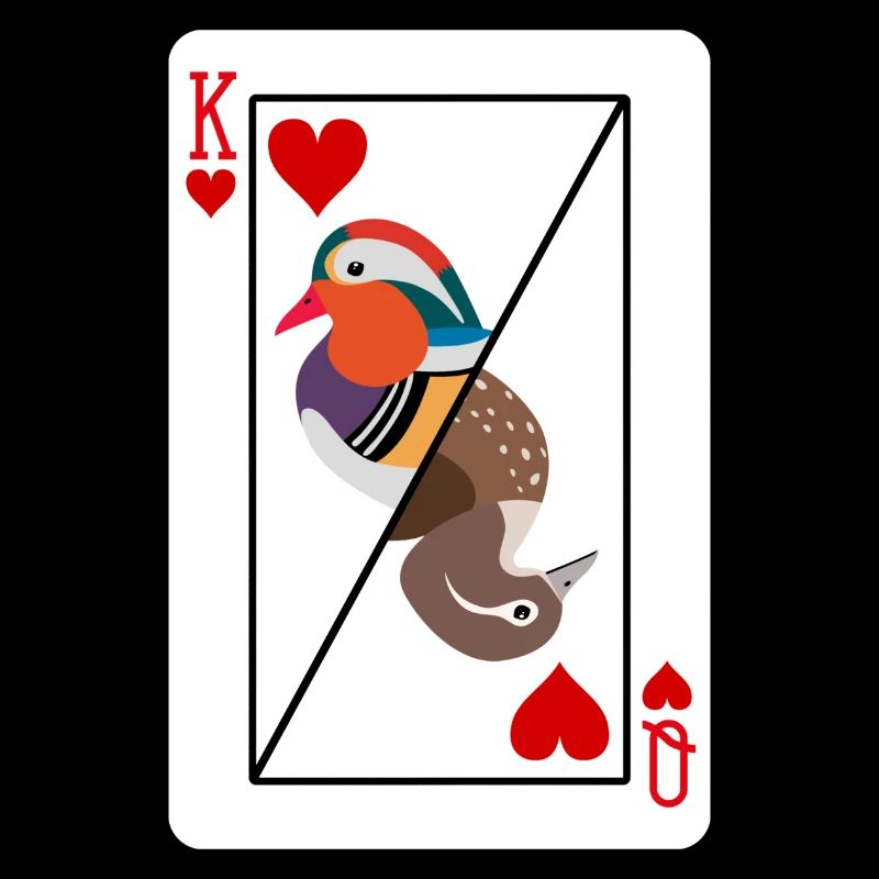 Mandarin Duck Playing Card