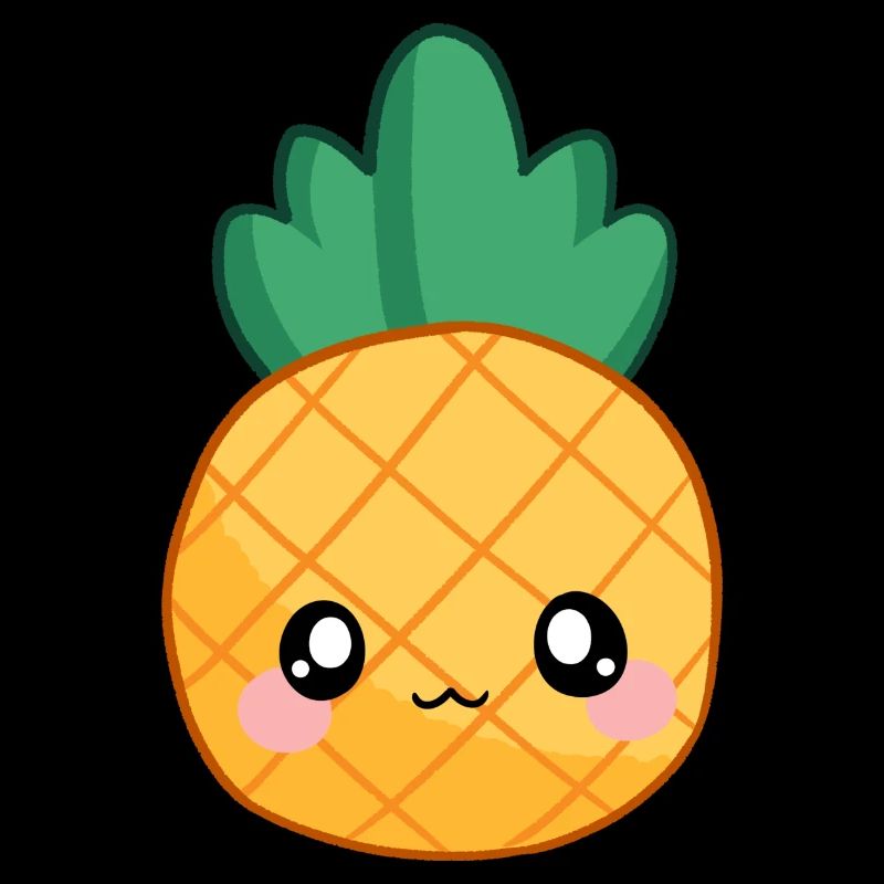Ananas Kawaii doux