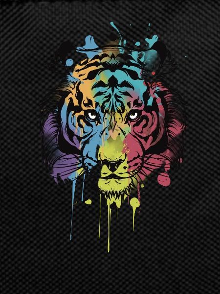 tiger aquarel