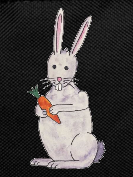 cute rabbit rabbit with carrot