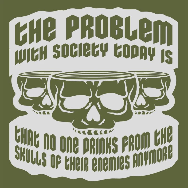 drinks from enemies skulls