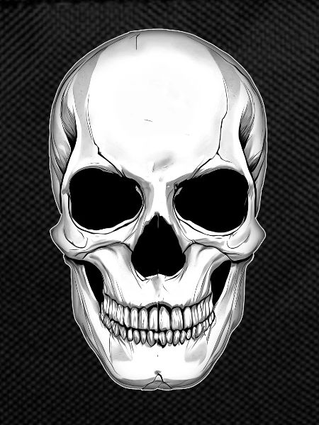 Totenkopf Skull Totenschädel Schädel Illustration