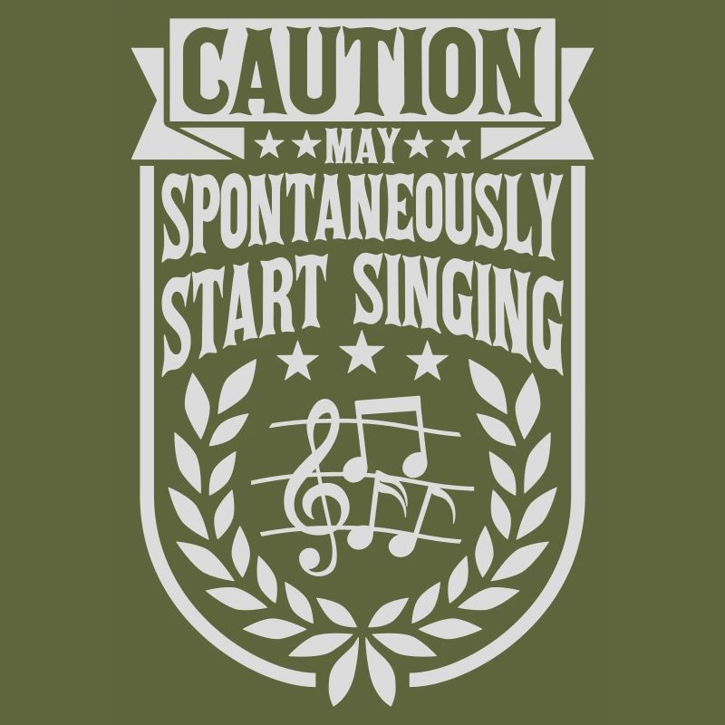 may spontaneously start singing