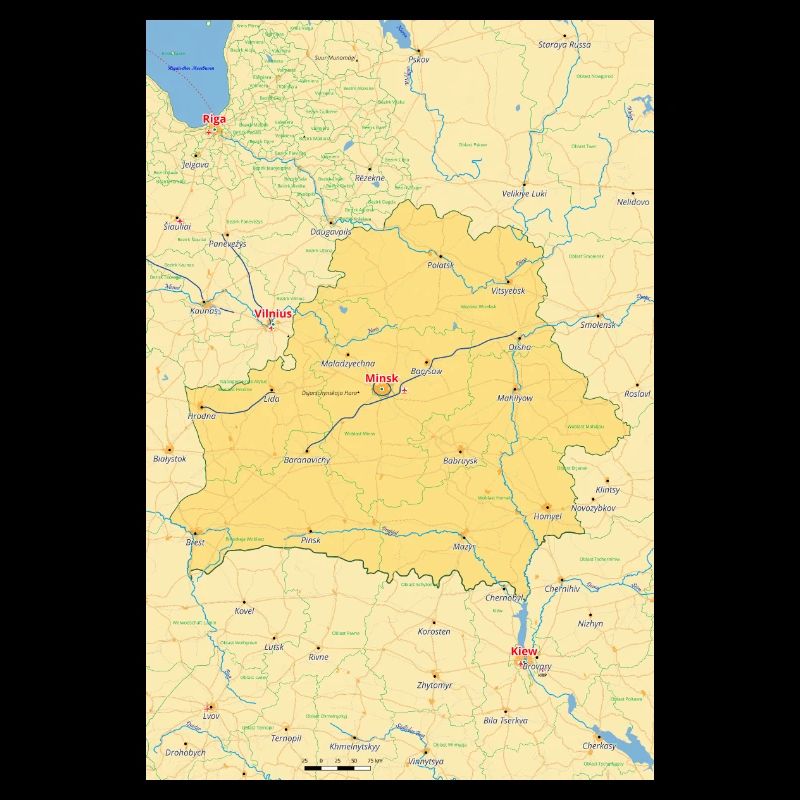 Belarus Map Belarus