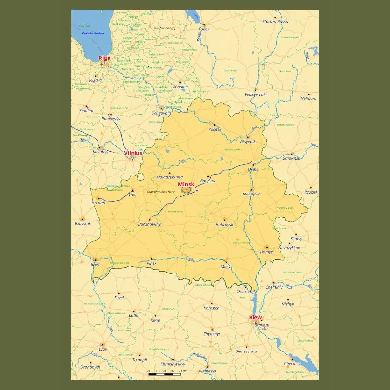 Belarus Map Belarus