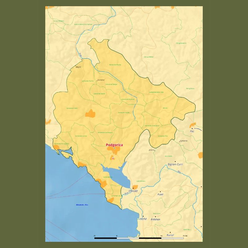 Montenegro Map Map
