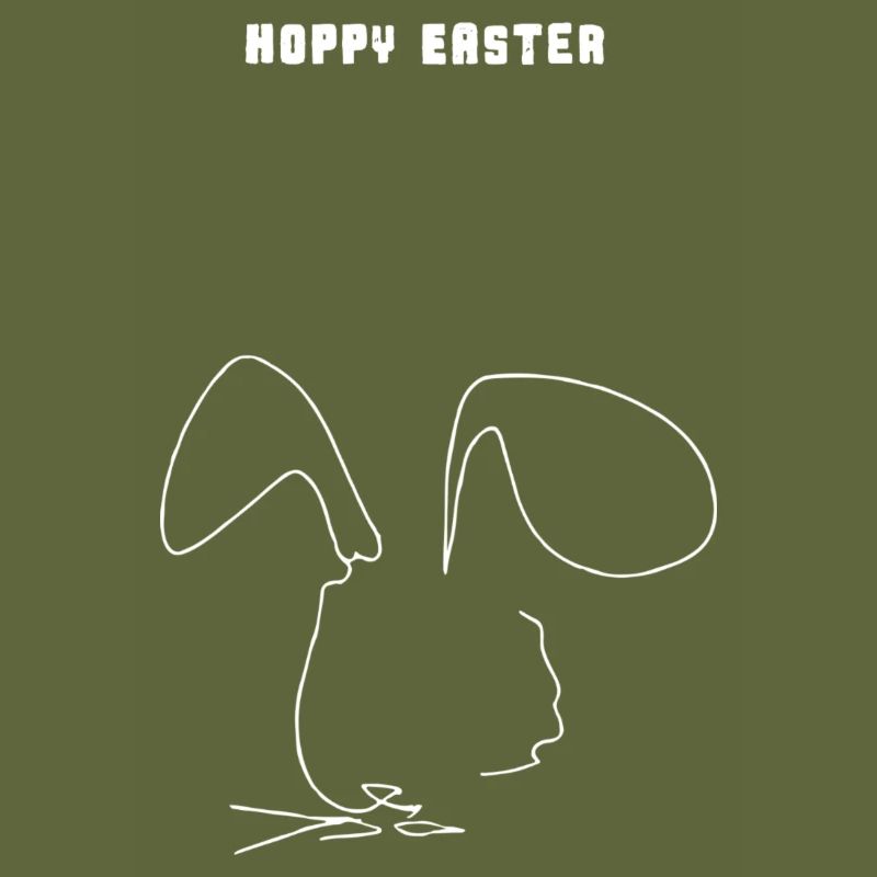 Minimalist Design | Rabbit | Easter | Gift