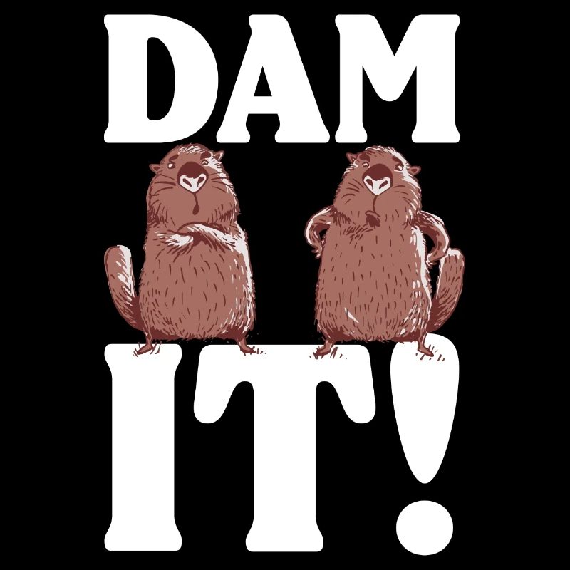 Dam It | Dabbing Beaver Drawing