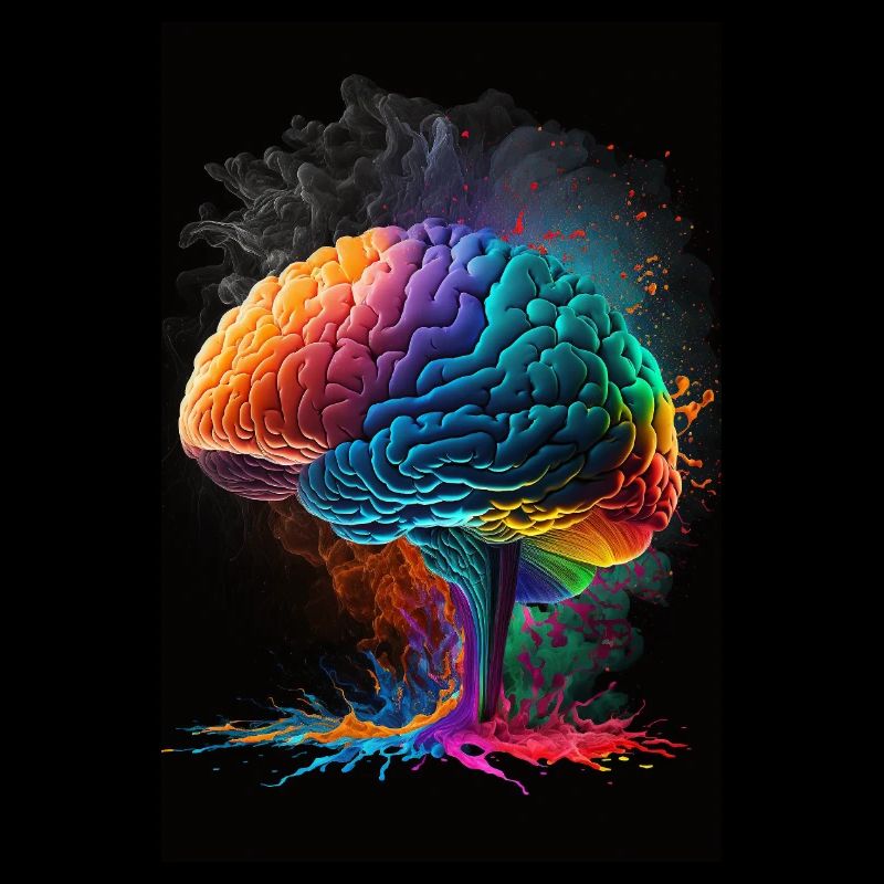 Human brain, generative AI