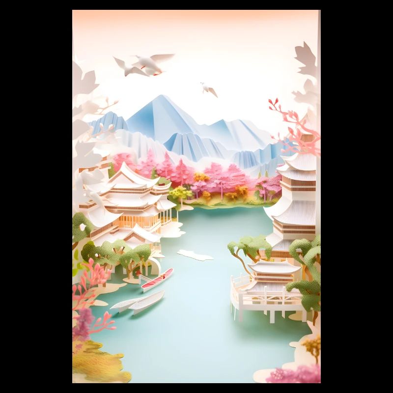 Japan Landscape Japanese Mountain Gift