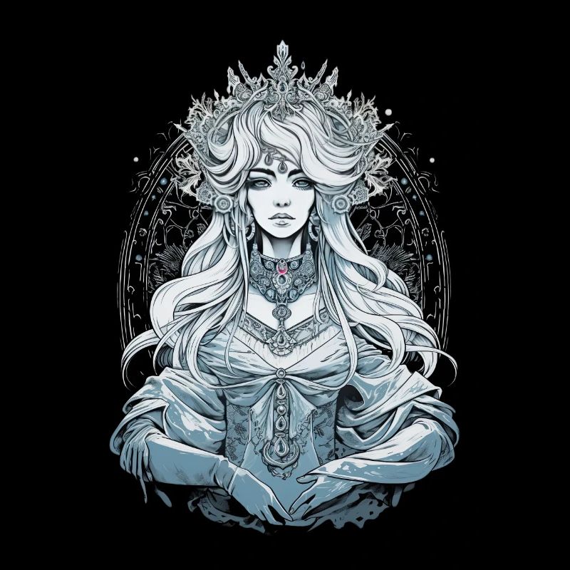 White queen priestress ,manga digital