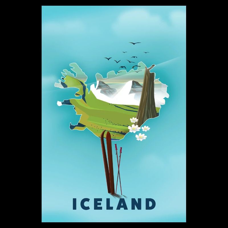 Map Of Iceland ski map