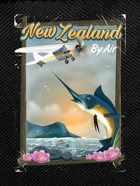 Neuseeland Reiseplakat