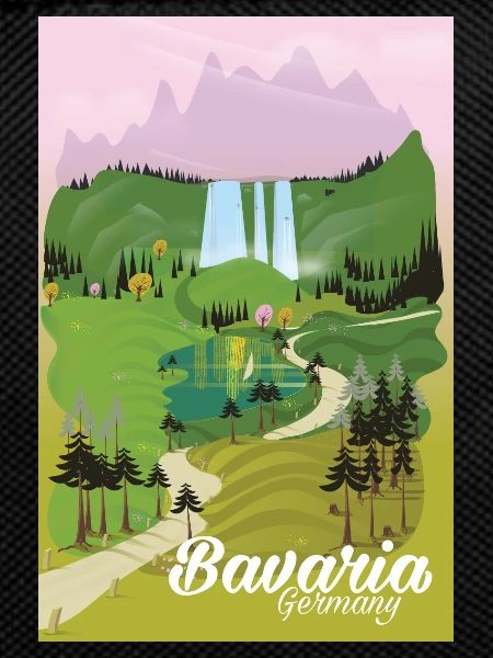 Braveria Germany travel poster