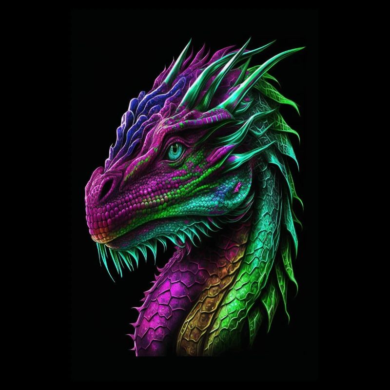 bunter Drache
