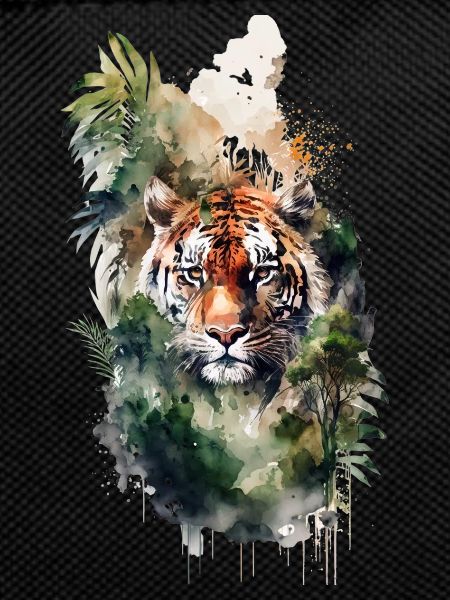 Aquarelle Tigre