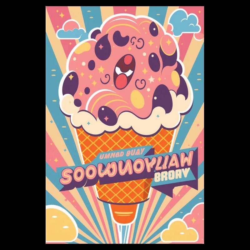 Eiscreme-Stil