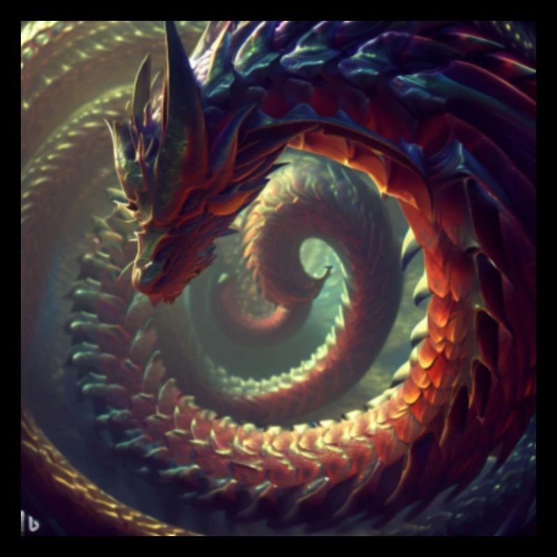 a Thousand tall dragon