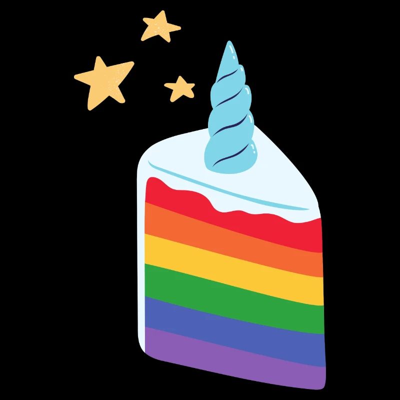 Gateau arc en ciel licorne