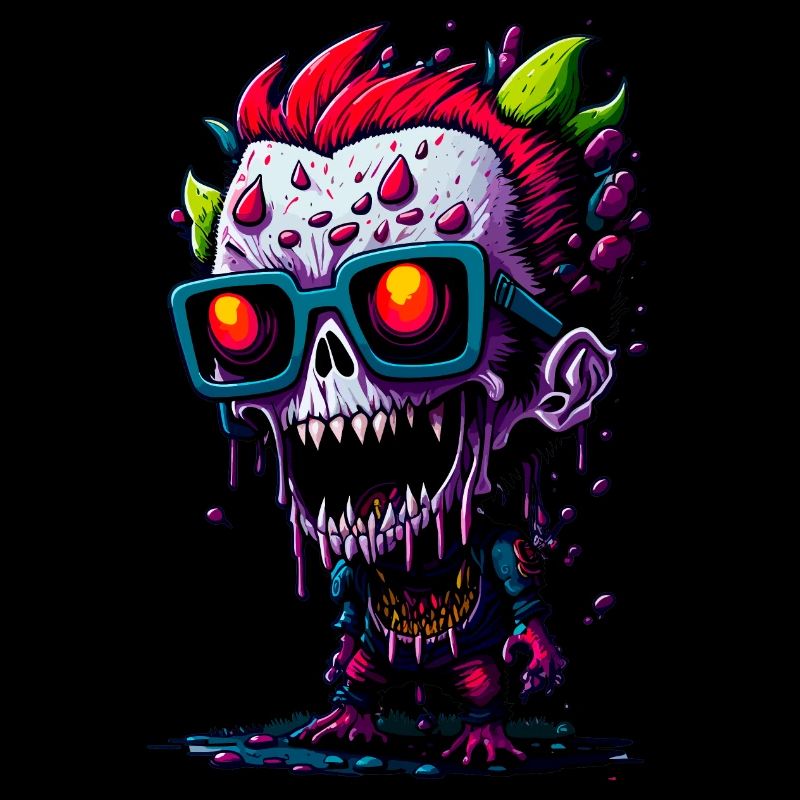 Zombie cool coloré